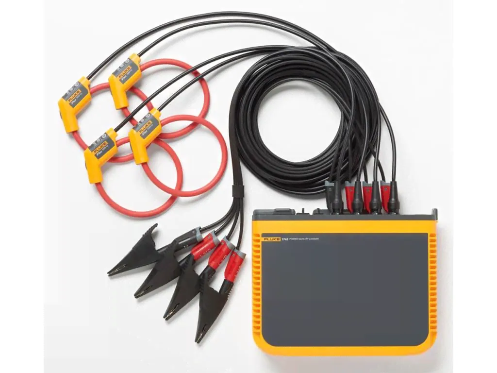 Fluke 1748/30/EUS регистратор качества электроэнергии для трехфазной сети с токоизмерительными датчиками iFlex 24 дюйма/60 см, 3000 (европейская сертификация)