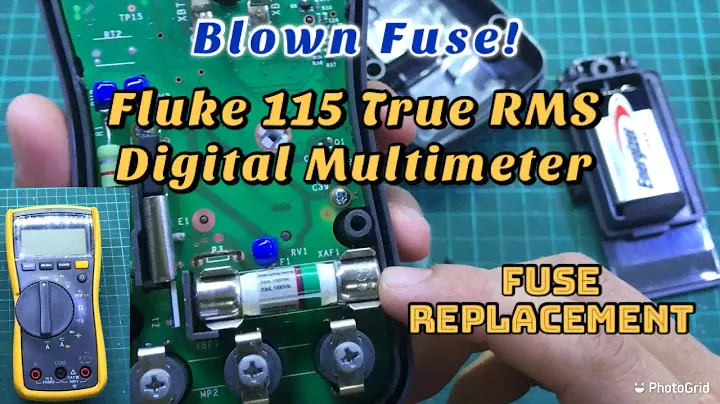 Blown Fuse: Fluke 115 True RMS Digital Multimeter | Fuse Replacement | 11A Bussman Fuse