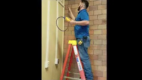 Wired Communications Installs Security Camera PoE CAT 6 Cabling with Fluke Networks DSX Testing